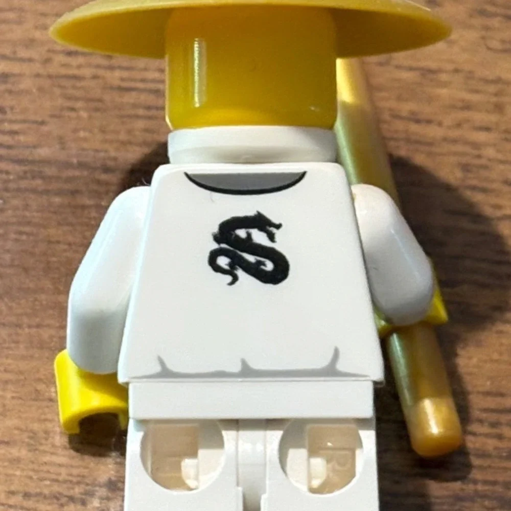 LEGO Ninjago Sensei Wu Minifigure White Kimono Golden Staff njo026 njo064